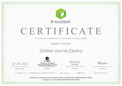 jQuery certificate preview