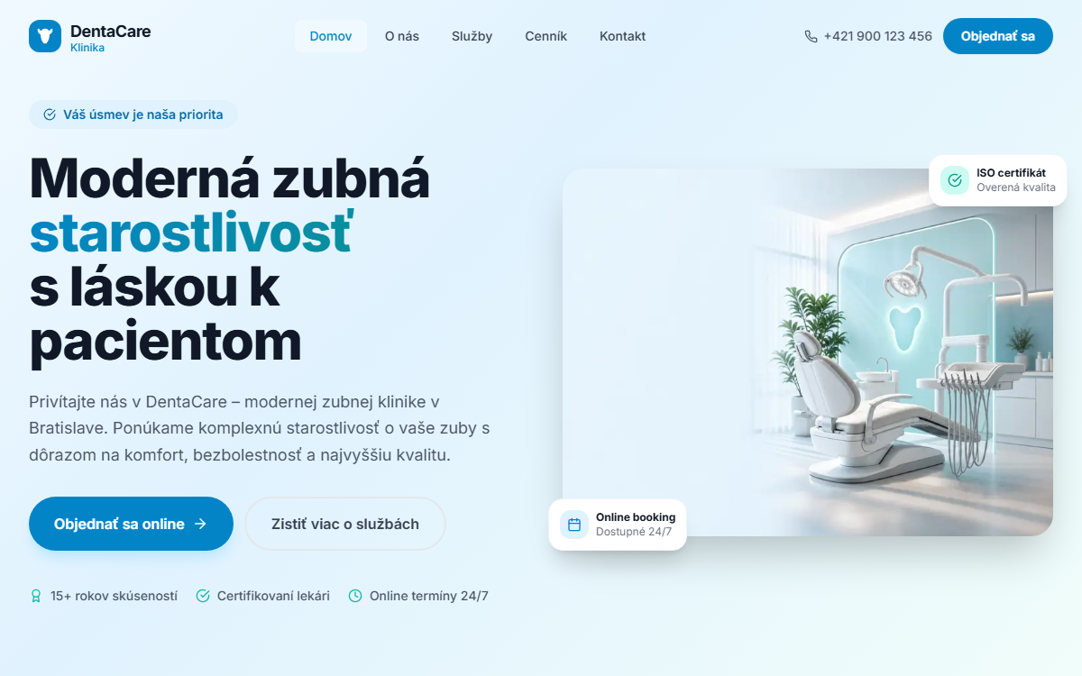 DentaCare Klinika – Moderná zubná starostlivosť v Bratislave preview